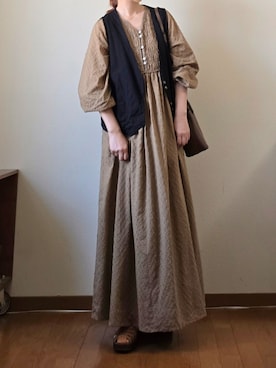 「アイテム（ベスト）」を使った、マルルン♪ さん（レディース・159cm）の秋コーディネート