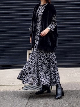 「rectangle（レクタングル）のアイテム（ベスト）」を使った、マルルン♪ さん（レディース・159cm）の秋コーディネート