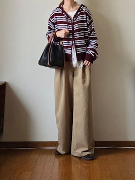 「アイテム（パーカー）」を使った、マルルン♪ さん（レディース・159cm）の秋コーディネート