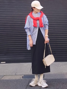 「春服デビュー宣言」｜「アイテム（アナログ腕時計）」を使った、マルルン♪ さん（レディース・159cm）の春コーディネート