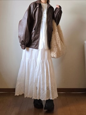 「tiptop（ティップトップ）のアイテム（シューズ）」を使った、マルルン♪ さん（レディース・159cm）の秋コーディネート