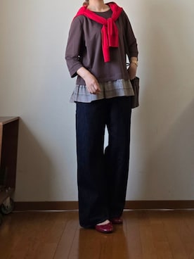 「アイテム（アナログ腕時計）」を使った、マルルン♪ さん（レディース・159cm）の夏コーディネート