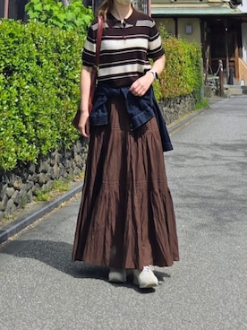 「ikka（イッカ）のアイテム」を使った、マルルン♪ さん（レディース・159cm）の春コーディネート