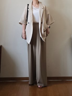 「tiptop（ティップトップ）のアイテム」を使った、マルルン♪ さん（レディース・159cm）の夏コーディネート