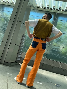 「H&M（エイチ・アンド・エム）のアイテム（ニット/セーター）」を使った、daisuke18さん（メンズ・170cm）の夏コーディネート