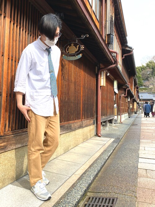 ジャーマンポテト Universal Overallのチノパンツを使ったコーディネート Wear