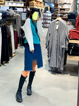 「通勤穿搭」｜「アイテム（ブーツ）」を使った、KreuzRoseさん（レディース・164cm）の秋コーディネート