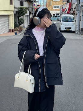 「通学コーデ、冬」｜yoniさん（レディース・146cm）の冬コーディネート