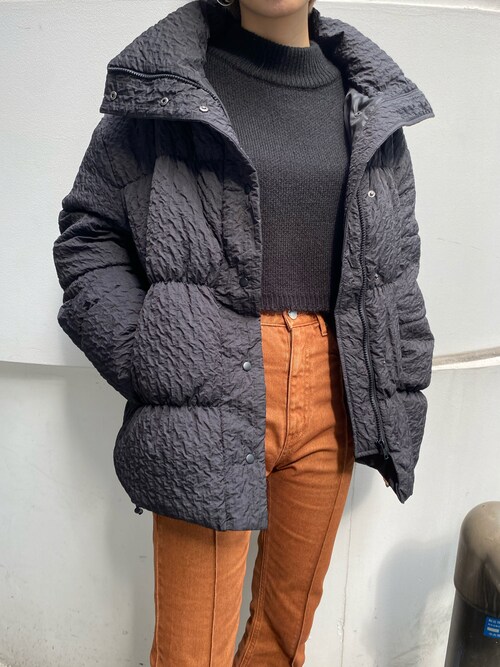 Emoda Staff佐久間恵利奈さんのダウンジャケット コートを使ったコーディネート Zozotown