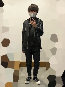 「チャックテイラー」｜「アイテム（ジャケット/アウター）」を使った、t（h）reeさん（メンズ・171cm）の秋コーディネート