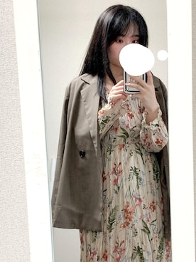 「JUNOAH（ジュノア）のアイテム（スーツセット）」を使った、pipiさん（レディース・156cm）の秋コーディネート
