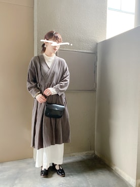 「AMBIDEX（アンビデックス）のアイテム（スカート）」を使った、erikaさん（レディース・160cm）の冬コーディネート