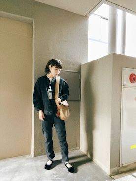 「AMBIDEX（アンビデックス）のアイテム（ジャケット/アウター）」を使った、erikaさん（レディース・160cm）の冬コーディネート