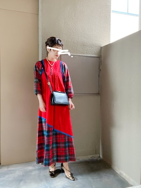 「petite robe noire（プティローブノアー）のアイテム」を使った、erikaさん（レディース・160cm）の夏コーディネート