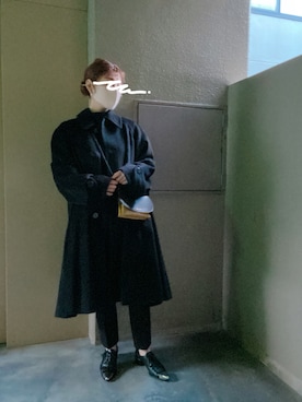 「Smythson（スマイソン）のアイテム」を使った、erikaさん（レディース・160cm）の冬コーディネート