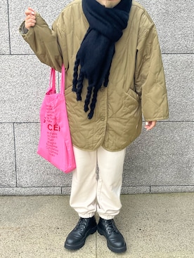 「Java（ジャバ）のアイテム」を使った、miriさん（レディース・158cm）の冬コーディネート