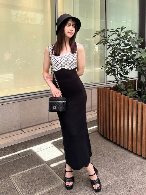 Darich ニットワンピース フリルロングニットワンピース（ワンピース）｜Darich
