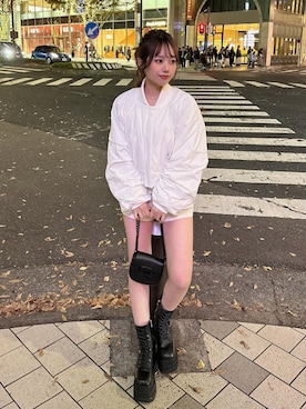 「Darich（ダーリッチ）のアイテム（ジャケット/アウター）」を使った、Darichさん（レディース・151cm）の冬コーディネート