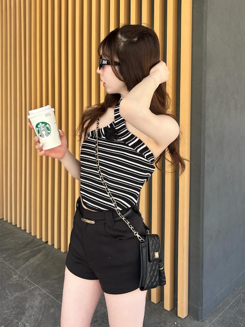 Darich（ダーリッチ） スカート サイドベルトキュロットミニスカート