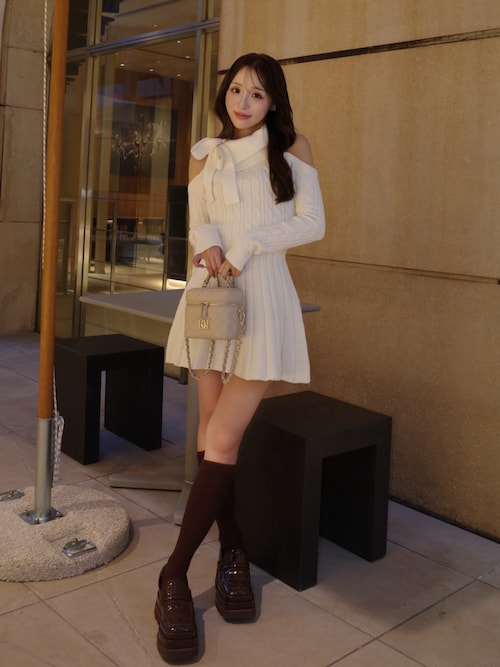 アメスリフレアニットミニワンピース（ワンピース）｜Darich