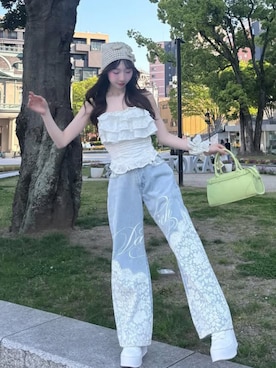 「Darich（ダーリッチ）のアイテム」を使った、Darichさん（レディース・160cm）の春コーディネート
