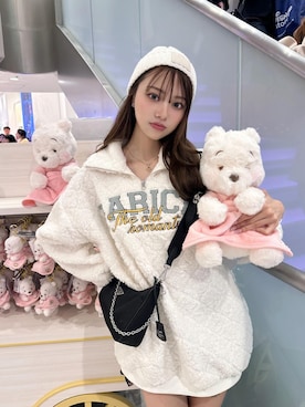 「冬服コーデ」｜「アイテム（ニットキャップ/ビーニー）」を使った、Darichさん（レディース・163cm）の冬コーディネート