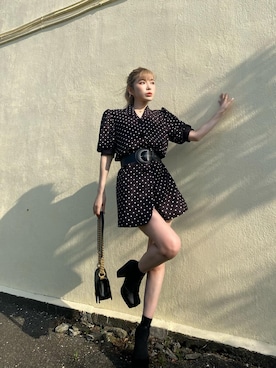 「アイテム（ワンピース）」を使った、Darichさん（レディース）の春コーディネート