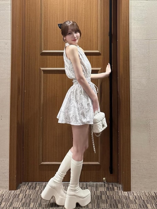 Darich（ダーリッチ） ワンピース アメスリギャザーフレアミニ