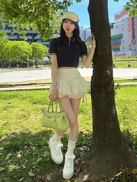 「Darich（ダーリッチ）のアイテム」を使った、Darichさん（レディース・160cm）の春コーディネート