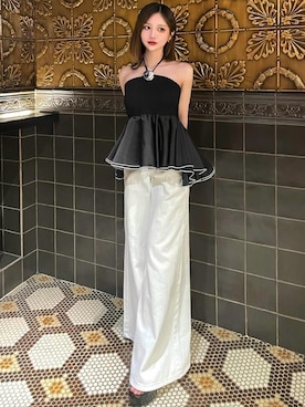 「アイテム（その他トップス）」を使った、Darichさん（レディース・154cm）の夏コーディネート