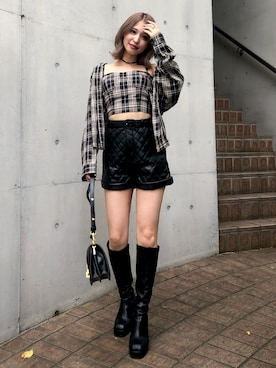 「アイテム（シャツ/ブラウス）」を使った、Darichさん（レディース）の夏コーディネート