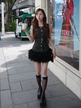 「Darich（ダーリッチ）のアイテム」を使った、Darichさん（レディース・156cm）の春コーディネート