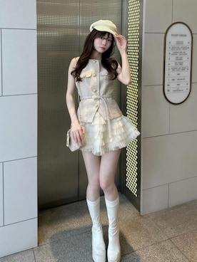 「Darich（ダーリッチ）のアイテム」を使った、Darichさん（レディース・161cm）の春コーディネート