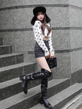 Darichさん（レディース・163cm）の冬コーディネート