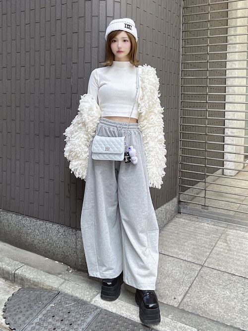 Darich ループニットカーディガン アイボリー FREEサイズ Darich（ダーリッチ） カーディガン ループニットカーディガン