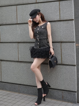 「Darich（ダーリッチ）のアイテム」を使った、Darichさん（レディース・158cm）の春コーディネート