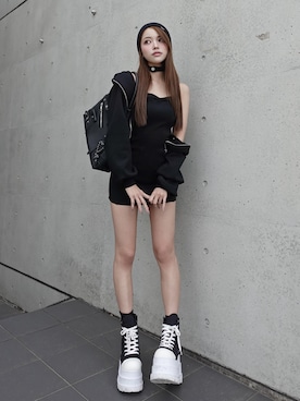 「Darich（ダーリッチ）のアイテム」を使った、Darichさん（レディース・163cm）の春コーディネート