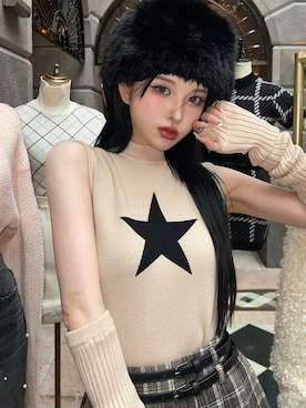 「スター」｜Darichさん（レディース・160cm）の夏コーディネート