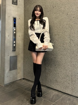 「Darich（ダーリッチ）のアイテム」を使った、Darichさん（レディース・160cm）の冬コーディネート