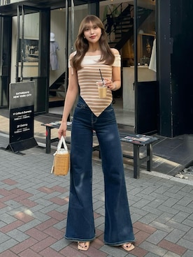 「アイテム（その他トップス）」を使った、Darichさん（レディース・164cm）の夏コーディネート