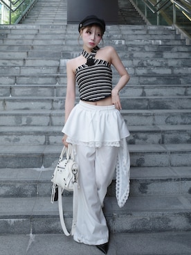 「Darich（ダーリッチ）のアイテム」を使った、Darichさん（レディース・155cm）の春コーディネート