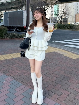 「Darich（ダーリッチ）のアイテム」を使った、Darichさん（レディース・151cm）の冬コーディネート