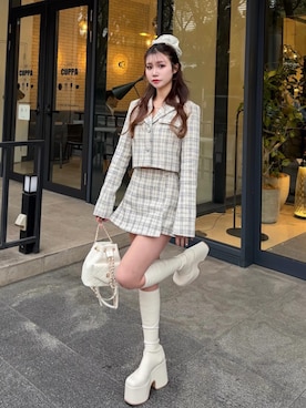 Darichさん（レディース・158cm）の春コーディネート