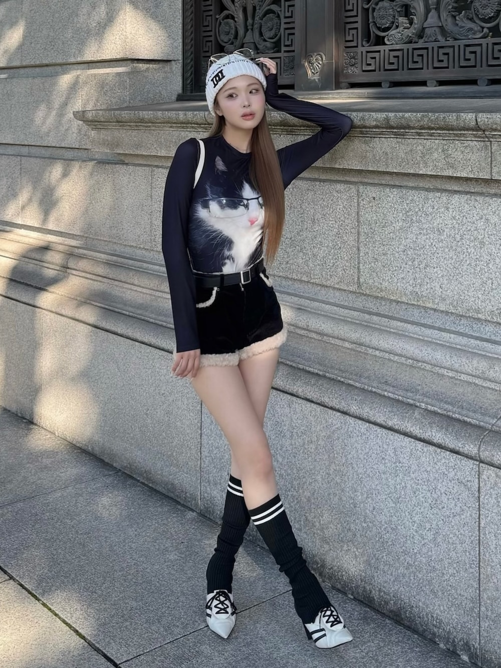 ダーリッチ ラインニットニーハイブーツ ダーリッチ Darich ラインニットニーハイブーツ （ブラック