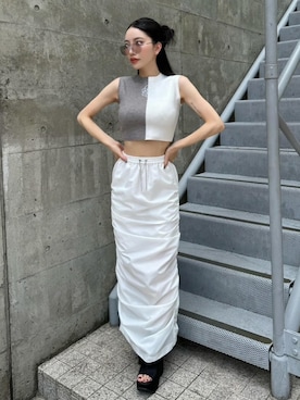 「アイテム（その他トップス）」を使った、Darichさん（レディース・155cm）の夏コーディネート