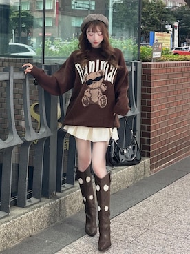 Darichさん（レディース・160cm）の冬コーディネート