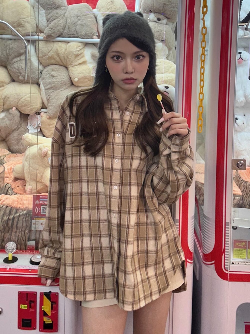 Darich（ダーリッチ）の「ワッペンチェックビッグシャツ（T