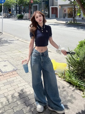 「Darich（ダーリッチ）のアイテム」を使った、Darichさん（レディース・158cm）の春コーディネート