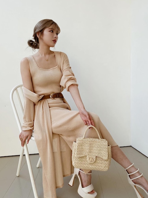 リブニットロングワンピース（ワンピース）｜Darich（ダーリッチ）の