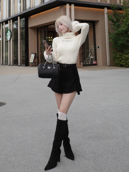 スムースファーリブニットトップス（ニット/セーター）｜Darich